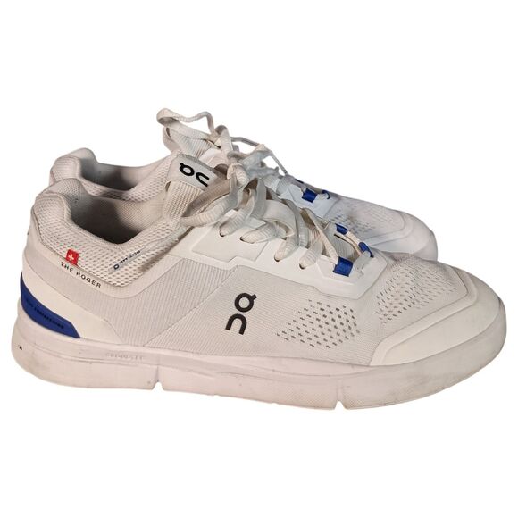 On Cloud Running The Roger Spin Shoes Mens 7 White Blue Tennis CloudTec 40 main image 14
